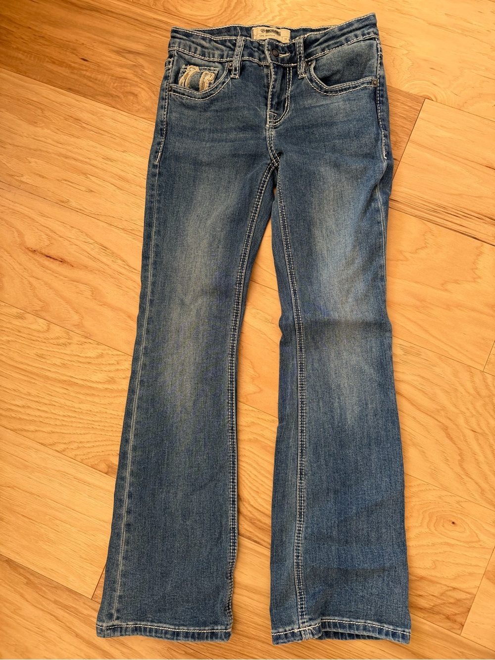 Kids' Bootcut Blue Jeans - Classic Stretch Denim
